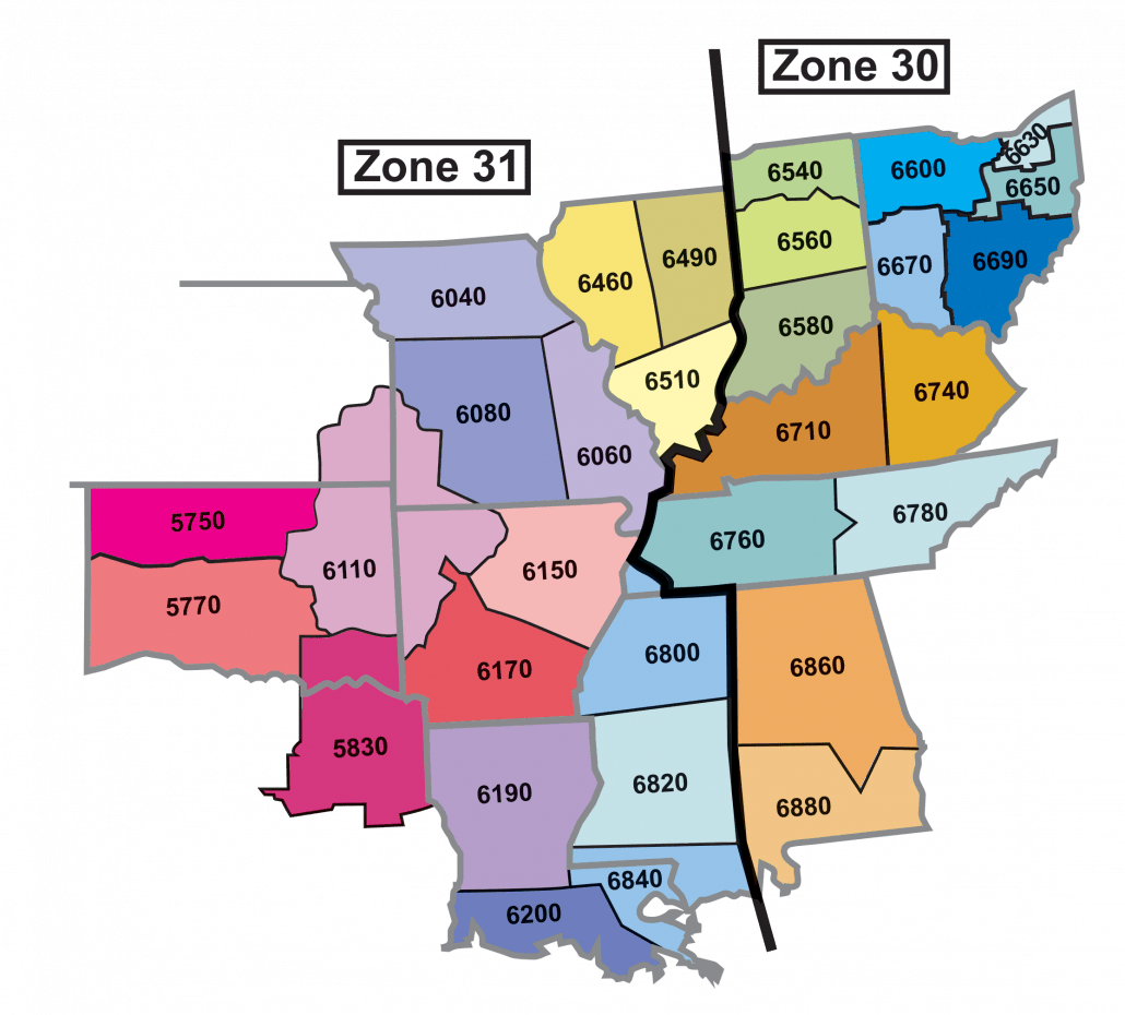 Zones 30-31 Map