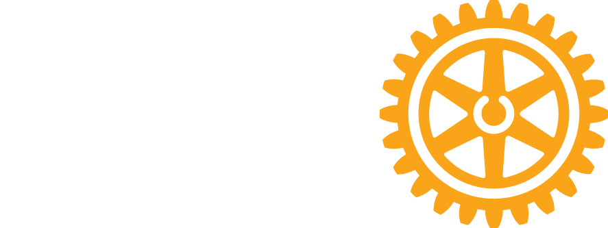 rotary logo white yellow